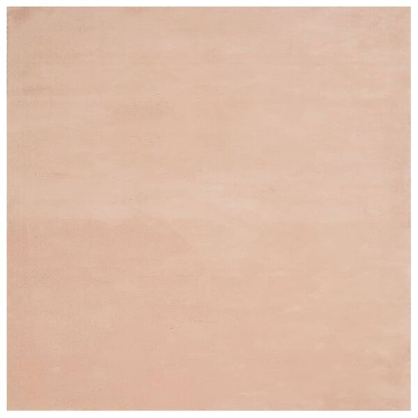 vidaXL Alfombra de pelo corto suave lavable HUARTE rosado 120x120 cm