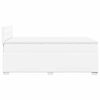vidaXL Cama box spring con colch&oacute;n cuero sint&eacute;tico blanco 120x190 cm