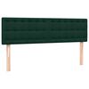 vidaXL Cama box spring con colch&oacute;n terciopelo verde oscuro 160x220 cm