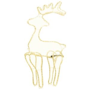 vidaXL Reno de Navidad con malla 306 LED 60x24x89 cm