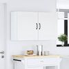 vidaXL Armarios de pared cocina 2 uds Kalmar madera ingenier&iacute;a blanca