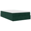 vidaXL Cama otomana con colch&oacute;n 120x190 cm terciopelo verde oscuro