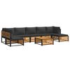 vidaXL Set de sof&aacute;s de jard&iacute;n con cojines 8 pzas madera maciza acacia