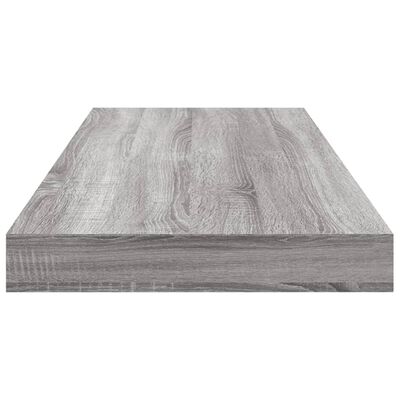 vidaXL Estantes pared 4 uds madera ingeniería gris Sonoma 60x10x1,5 cm