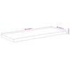 vidaXL Tablero rectangular madera de acacia borde vivo 100x40x2,5 cm
