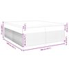 vidaXL Cama box spring con colch&oacute;n tela color crema 200x200 cm