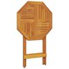 vidaXL Mesa de jardín plegable madera maciza de acacia Ø60x75 cm