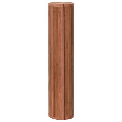 vidaXL Alfombra rectangular bambú marrón 80x1000 cm