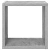 vidaXL Estantes cubo de pared 4 unidades gris hormig&oacute;n 26x15x26 cm