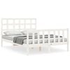 vidaXL Estructura de cama sin colch&oacute;n madera de pino blanca 120x200 cm