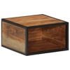 vidaXL Mesita de noche de pared madera maciza acacia 35x35x20 cm
