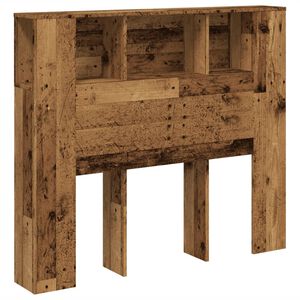 vidaXL Cabecero armario madera ingenier&iacute;a envejecida 120x19x104,5 cm