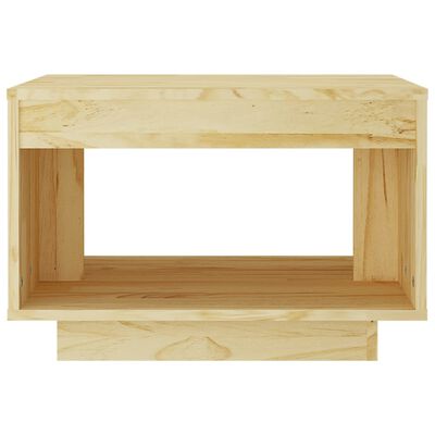 vidaXL Mesa de centro de madera maciza de pino 50x50x33,5 cm