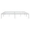 vidaXL Estructura de cama sin colchón metal blanco 193x203 cm
