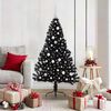 vidaXL &Aacute;rbol de Navidad Artificial Preiluminado Negro 150 cm PVC