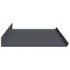 vidaXL Estante flotante 2 pcs Antracita 100 x 18 x 2,5 cm Acero