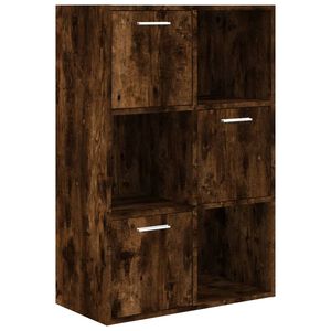 vidaXL Mueble de almacenaje roble ahumado 60x29,5x90 cm