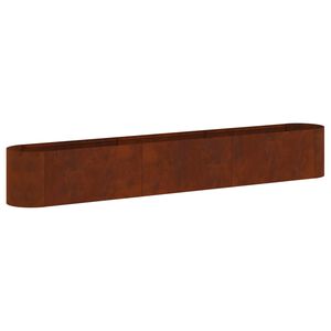 vidaXL Cama de Jard&iacute;n Elevada Acero oxidado 280 x 40 x 40 cm