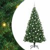 vidaXL &Aacute;rbol de Navidad artificial Verde 180 cm PVC y Acero y Pl&aacute;stico