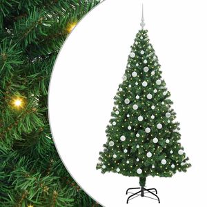 vidaXL &Aacute;rbol de Navidad artificial Verde 180 cm PVC y Acero y Pl&aacute;stico