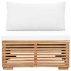vidaXL Juego muebles de jard&iacute;n 5 piezas y cojines madera maciza teca