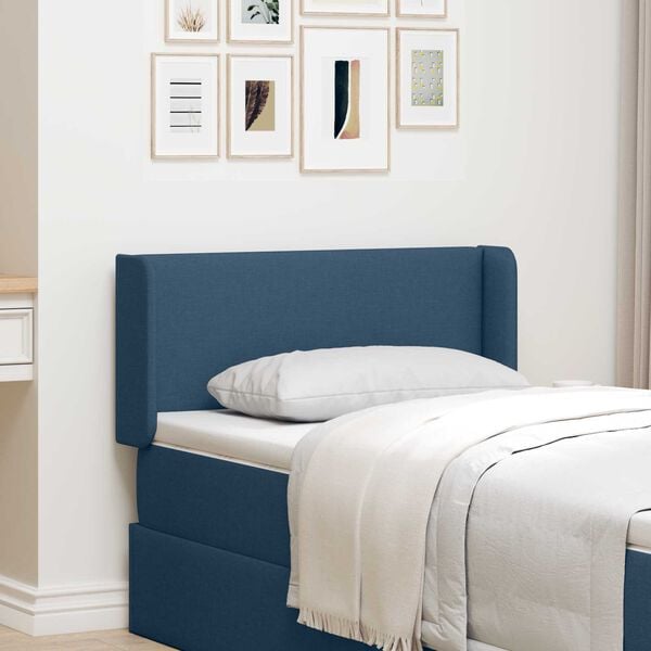 vidaXL Oreja de cabecero Azul 40,5 x 40,5 x 4 cm tela