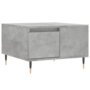 vidaXL Mesa de centro madera contrachapada gris hormig&oacute;n 55x55x36,5 cm