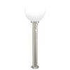 vidaXL Baliza luminosa con sensor de 80 cm, acero inoxidable, IP44