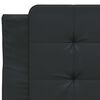 vidaXL Estructura de cama sin colch&oacute;n Zadar cuero sint&eacute;tico negro 100x203 cm