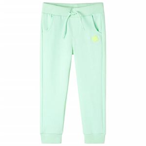 Pantalones de ch&aacute;ndal infantiles verde brillante 104