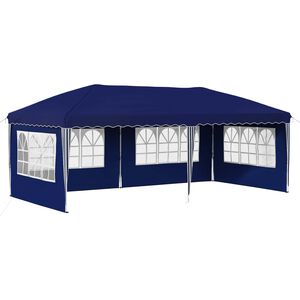 vidaXL Carpa Plegable para Fiestas 575 x 289 x 245 cm Azul