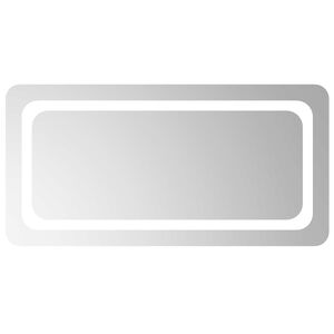 vidaXL Espejo de ba&ntilde;o LED Transparente 80 x 40 cm vidrio templado