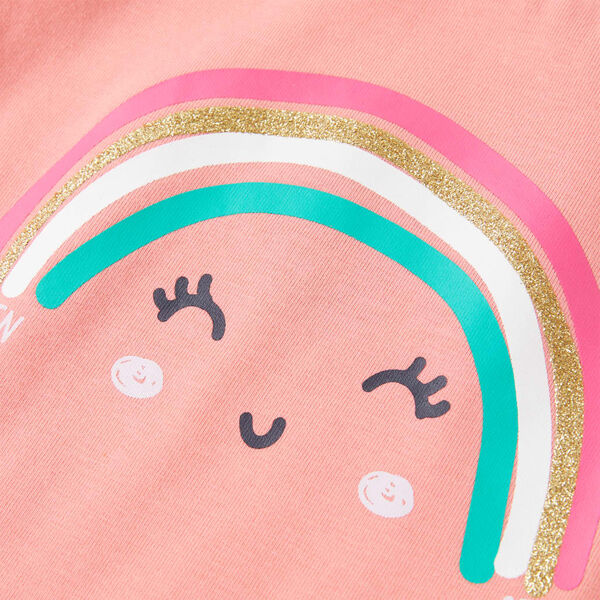 Camiseta infantil color coral claro 116