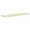 vidaXL Coj&iacute;n de banco SOEST 100% Poli&eacute;ster Crema 180 x 40 x 5 cm