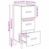 vidaXL Vitrina Roble artisan 34.5 x 34 x 90 cm Madera contrachapada