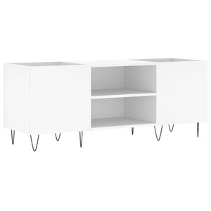 vidaXL Mueble para discos madera contrachapada blanco 121x38x48 cm