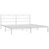 vidaXL Estructura cama sin colch&oacute;n con cabecero metal blanco 180x200cm