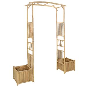 vidaXL Arco de jard&iacute;n Natural 177 x 40 x 205 cm Bamb&uacute;