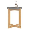 vidaXL Mesa de centro madera contrachapada y de pino gris 41x41x48,5cm