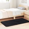 vidaXL Alfombra peluda de pelo largo NAVARRA negra 80x150 cm poli&eacute;ster