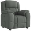 vidaXL Sill&oacute;n reclinable de tela gris oscuro