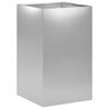 vidaXL Macetero de Jard&iacute;n Plateado 30 x 30 x 50 cm Acero Galvanizado