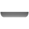 vidaXL Lavabo de lujo de cer&aacute;mica rectangular gris claro mate 71x38 cm