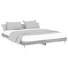 vidaXL Estructura de cama madera de ingenier&iacute;a gris Sonoma 120x200 cm