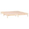 vidaXL Estructura de cama con LED madera maciza 120x190 cm