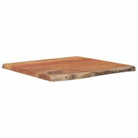 vidaXL Mesa auxiliar madera maciza acacia borde natural 40x40x2,5 cm