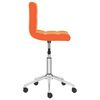 vidaXL Sillas de comedor giratorias 2 uds cuero sint&eacute;tico naranja
