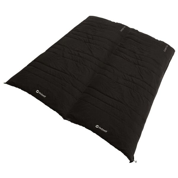 Outwell Saco de dormir para 2 personas Camper Lux azul noche