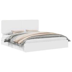 vidaXL Cama con almacenamiento 180 x 200 cm Madera de ingenier&iacute;a