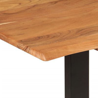 vidaXL Mesa de comedor de madera maciza de acacia 180x90x76 cm
